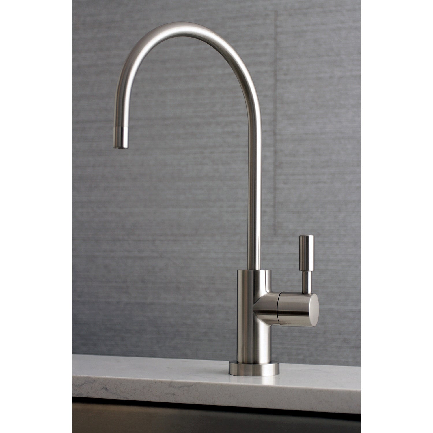 Kingston Sona KSAG8198DL - Concord Single-Handle 1-Hole Deck Mount Water Filtration Faucet, Brushed Nickel — thumbnail 2